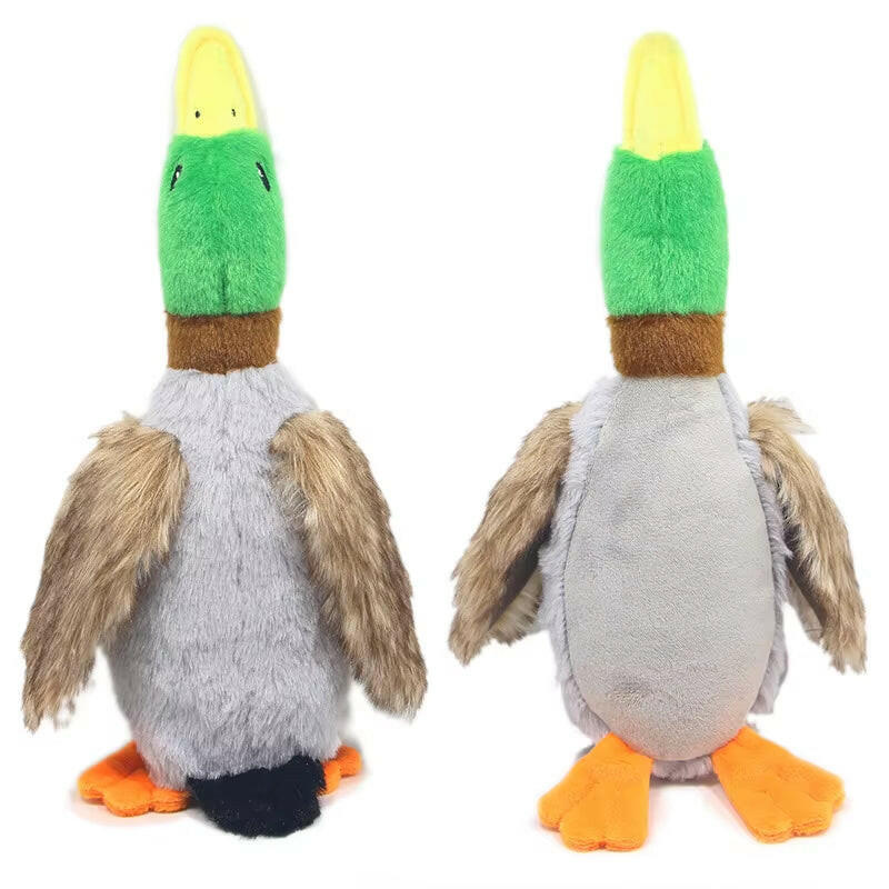 Dog Chew Toys Cute Plush Duck Sound Toy Stuffed Squeaky Animal Squeak Dog Toy Cleaning Tooth Dog Chew Rope Toys Dog Supplies