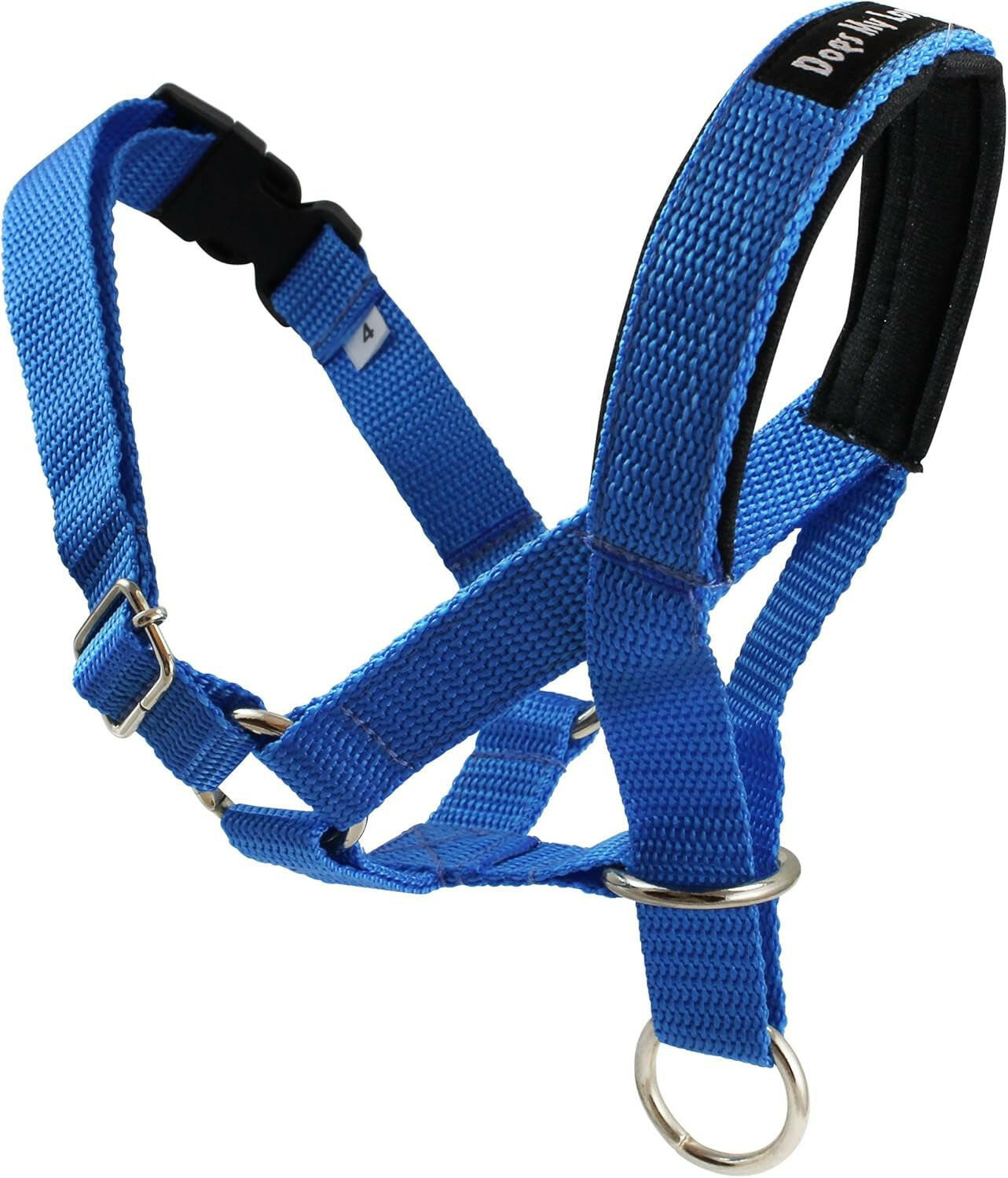 Dog Head Collar Halter Blue 5 Sizes (XL: 12.25"-15.25" Snout)