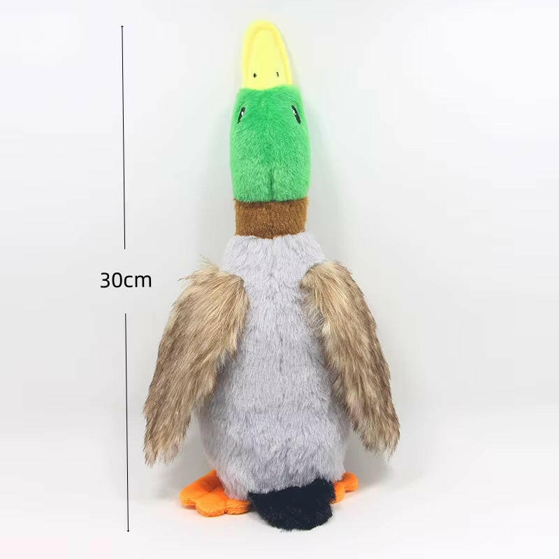 Dog Chew Toys Cute Plush Duck Sound Toy Stuffed Squeaky Animal Squeak Dog Toy Cleaning Tooth Dog Chew Rope Toys Dog Supplies