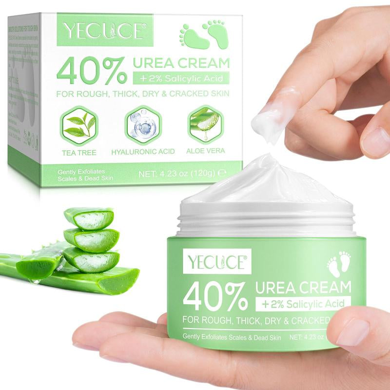 Urea Cream, Moisturizing Foot & Skin Cream for Rough, Thick, Dry & Cracked Skin, Hydrating Skin Care Product for Men & Women, Christmas Gift