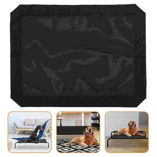 Detachable Dog Bed Cover Breathable Dog Hammock Elevated Cover Sleeping Bed Cover Kennel Replacement (Bed Holder Excluded)