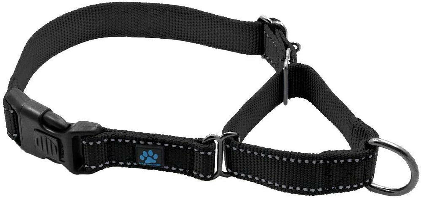 Nylon Martingale Collar - We Donate a Collar to a Dog Rescue for Every Collar Sold (Small, Black)